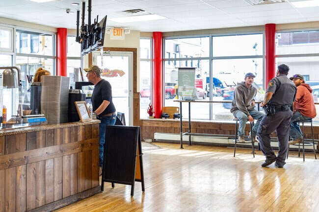 Stop at Woody's Q Shack along Main Street in Alamosa for some delicious barbecue food.