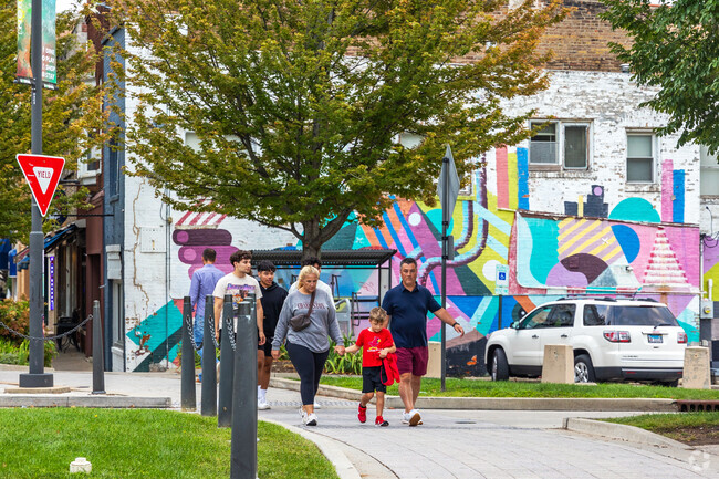 Maple Wood residents are known to explore Uptown Normal with their families.