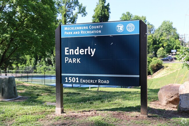 A few blocks from home, Enderly Park provides shade, play areas, and seasonal beauty.