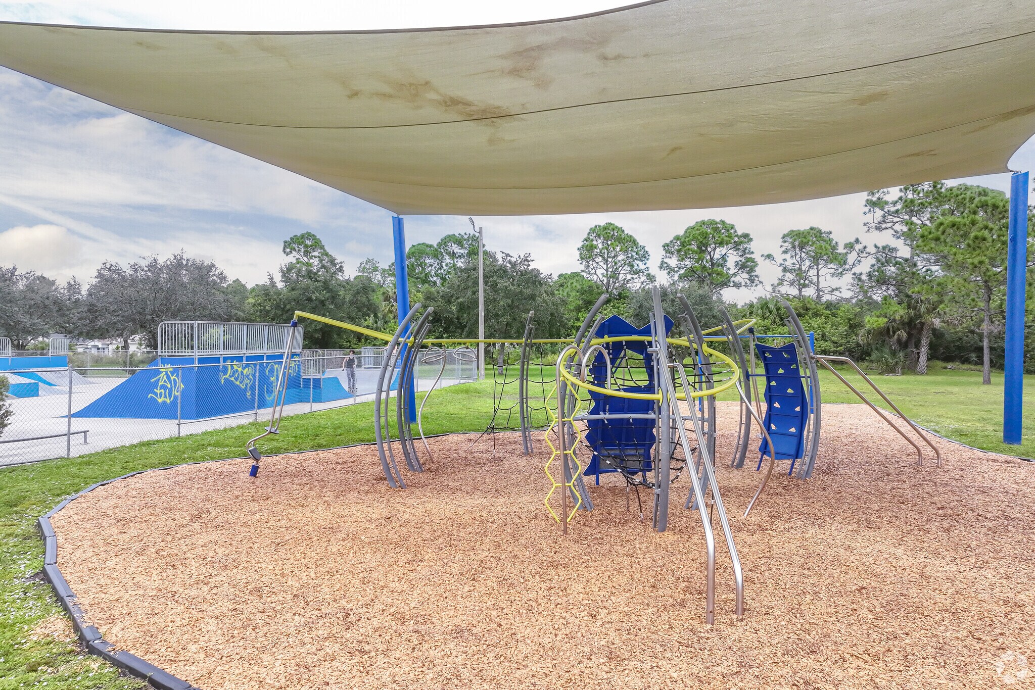 Children can enjoy Griff Park's playground.