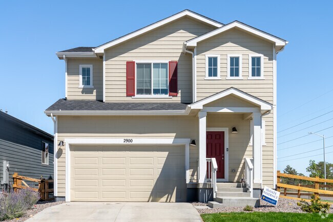 Two-story newly built Craftsman-style homes are available to buy in West Saint Vrain.