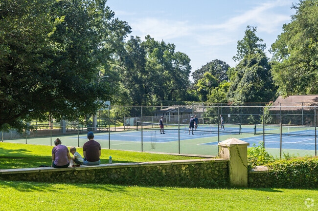 Relax under shaded trees in Lafayette Park in Tallahassee, FL.
