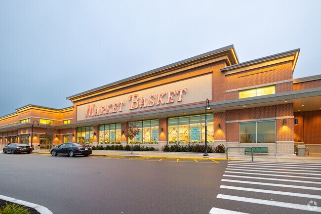 Market Basket is a busy grocery store serving several neighborhoods.
