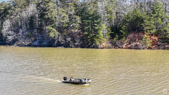 Fishing is popular at Lake James.