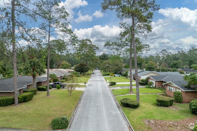The homes of Forest Ridge are older and on the larger side and are well-kept and solid.