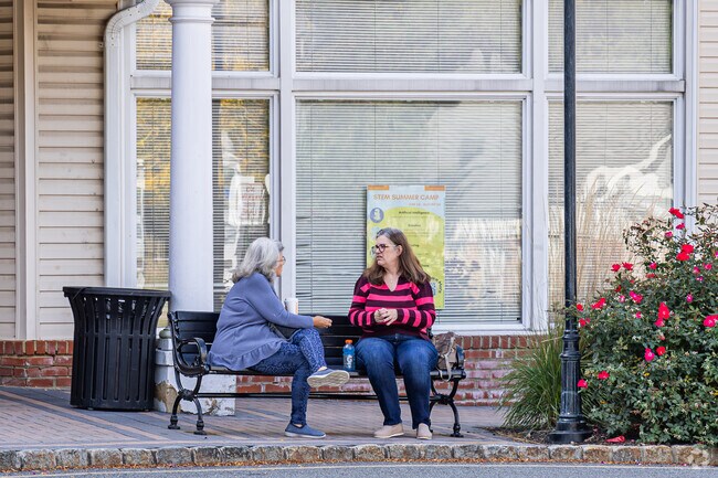 Take a break from shopping at the Highlands Village Center in Bernards.