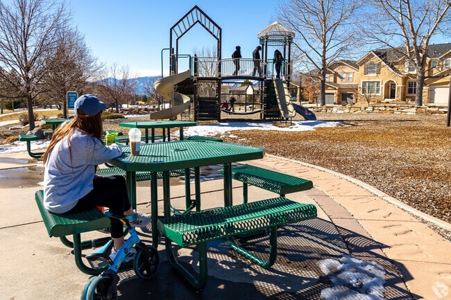 Enjoy the picnic tables and playgrounds at Barefoot Park.