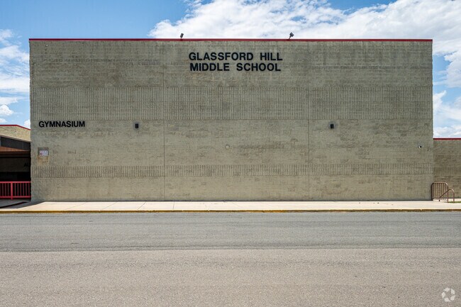 Glassford Hill Middle School has a large modern auditorium.