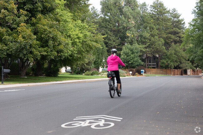 Parkwood has bike lanes for safe riding.