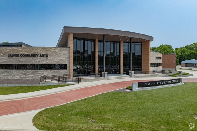 The new Thyen-Clark Cultural Center, completed in 2021, is home to the Jasper Public Library.