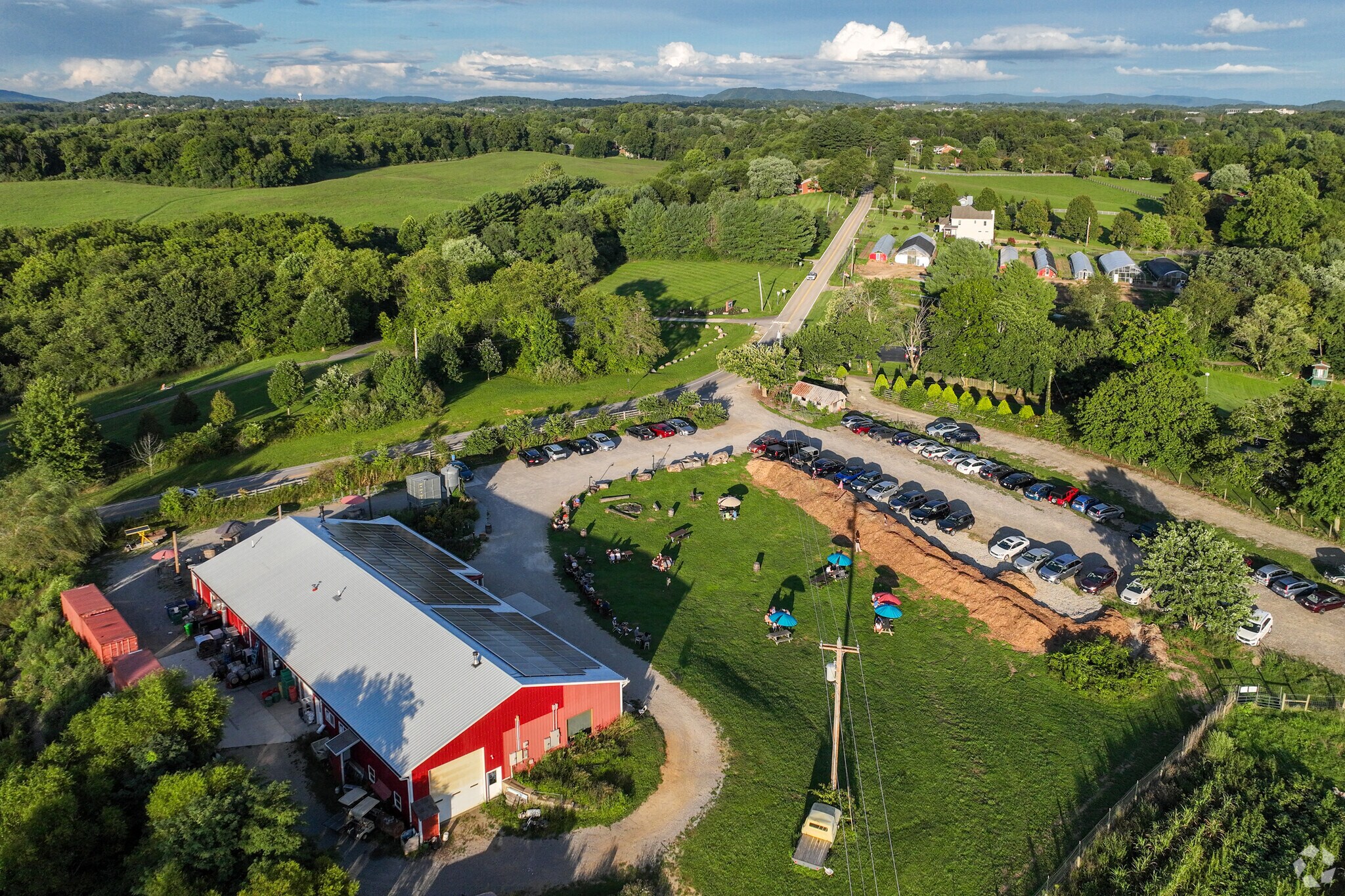 Enjoy a cold brew while shopping at there farm stand at Rising Silo Brewery in Tom's Creek.
