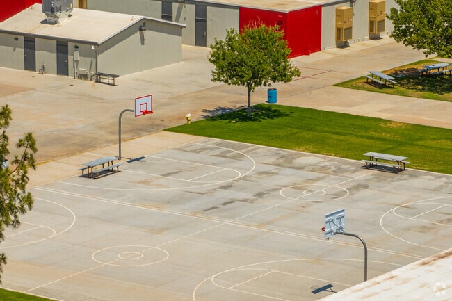 Students have the opportunity to shoot some hoops at Palo Verde Middle School.