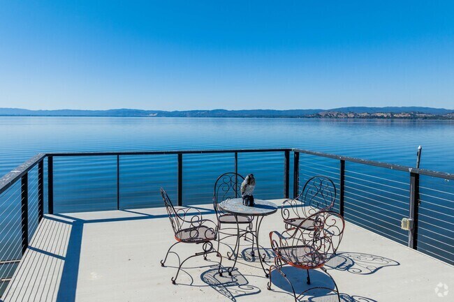 Nice has plenty of activities like dining by lakeside.