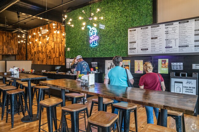 Residents can visit Chips Burger Bar for a variety burgers and milkshakes.