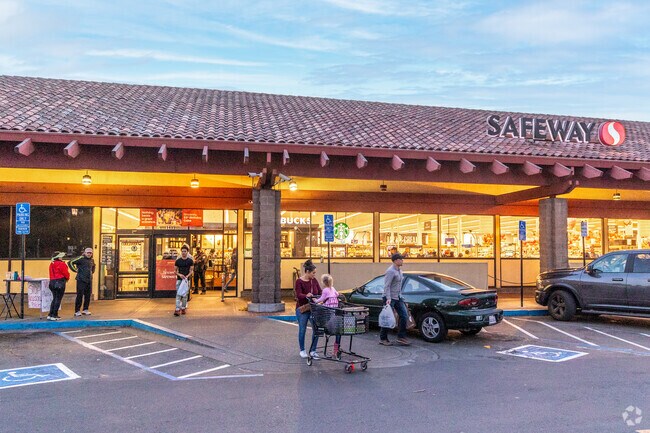 Locals do their grocery shopping at the Big Safeway in Farrelly Pond District.