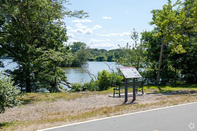 Brickyard Pond is in Veterans Memorial Park in the Barrington neighborhood and was a clay quarry