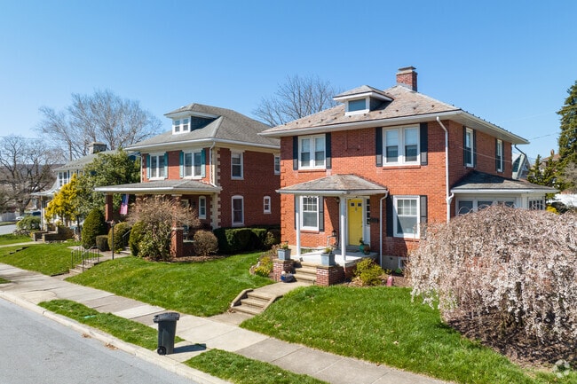 Brick single family homes are commonly found in Shillington