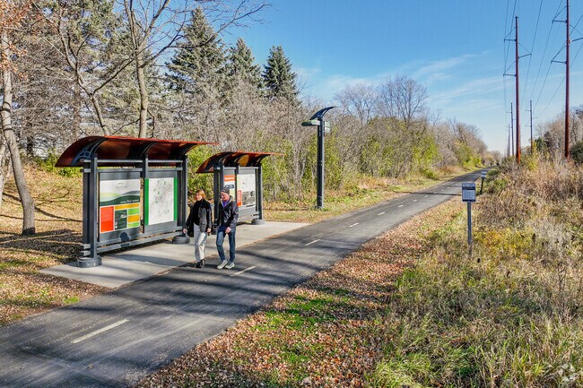 The Luce Line Trail runs along Minnetonka's northern border.