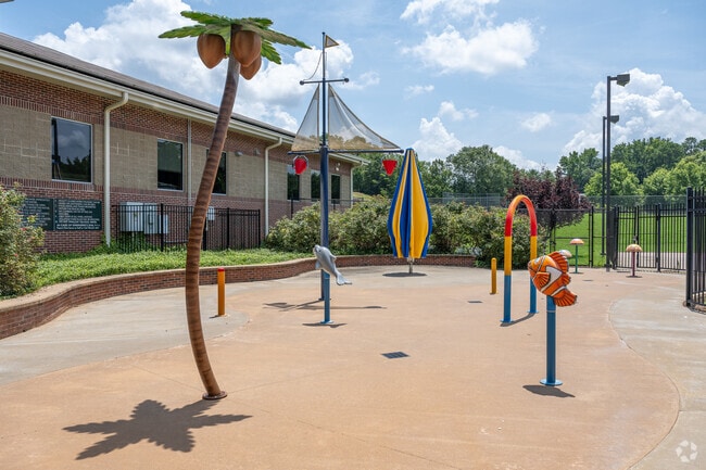 Rocksprings Park has a splash pad for children during the summer months.