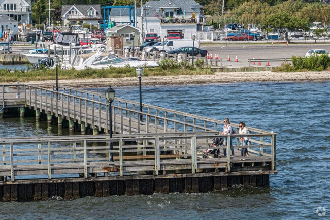 Blue Point is a waterfront community that has many activities including a leisurely walk.