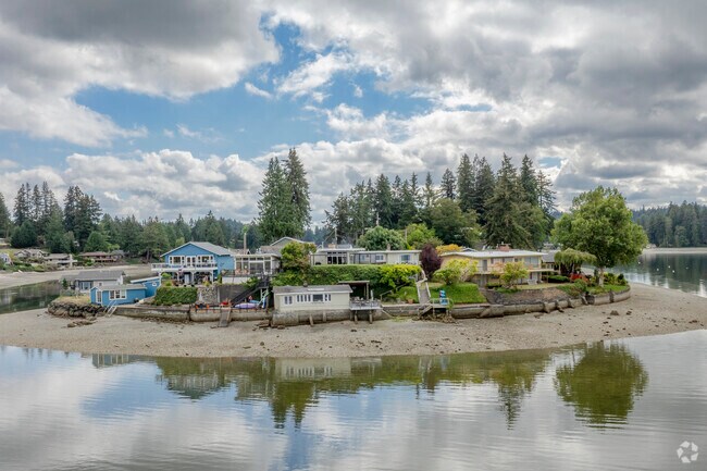 Waterfront property offers stunning views of the water in Erlands Point.