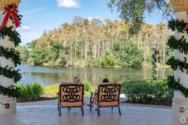 The Commons Club in the Brook offers scenic views and lots of recreational amenities.