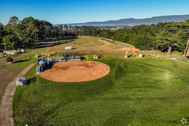 Point Arena High School has a large baseball field in Point Arena.