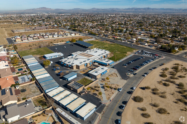 Maple Elementary offers a sprawling campus when viewed from above.