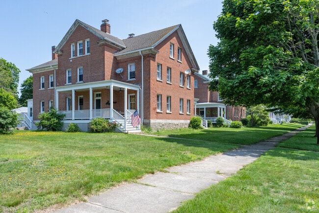 The calm streets of Fishers Island are home to well-kept 20th-century houses and island history.