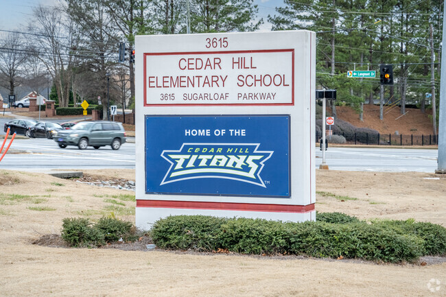 Cedar Hill Elementary School can be found at 3615 Sugarloaf Parkway.