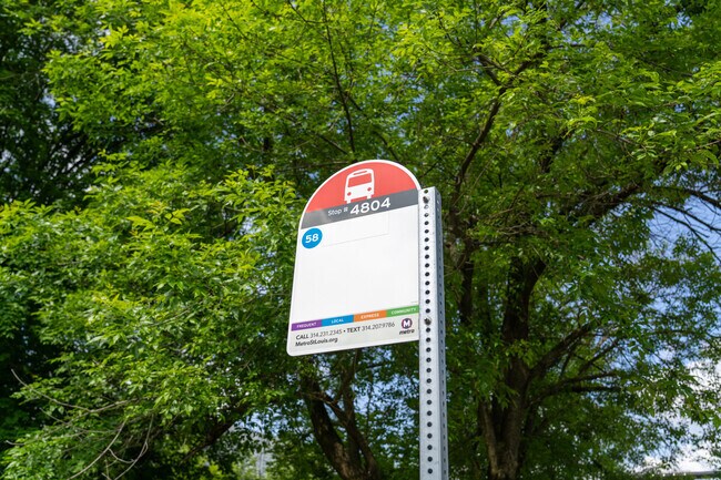 The St. Louis Metro Bus system allows residents of Crestwood to travel along Watson Road.