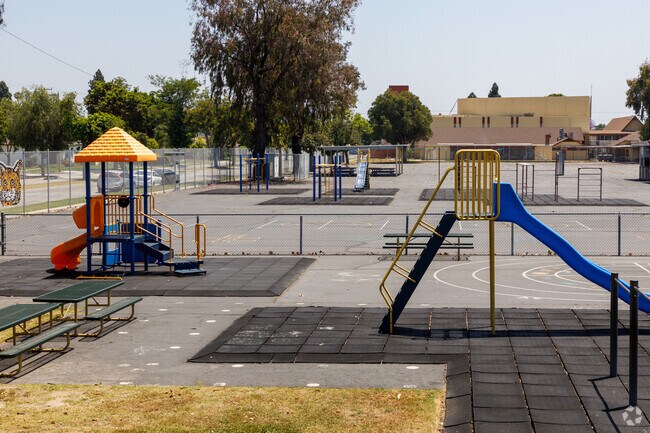 Burcham Elementary School playground in Long Beach.