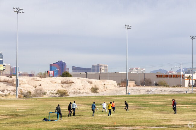 Soccer is a popular sport in the West of the Strip.