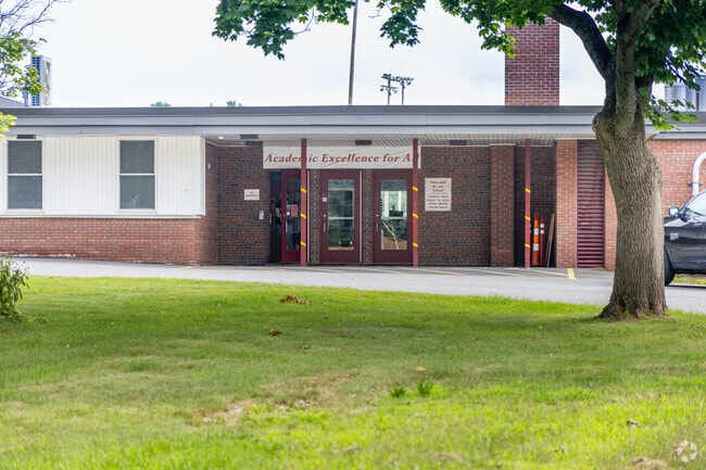 The Fruit Street School in the Tree Streets neighborhood of Bangor, ME.
