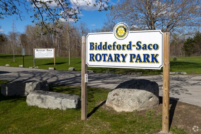 Rotary Park of Cental Biddeford is a 2-acre riverside park with walking trails, sports fields & playgrounds, plus a beach & boat launch.
