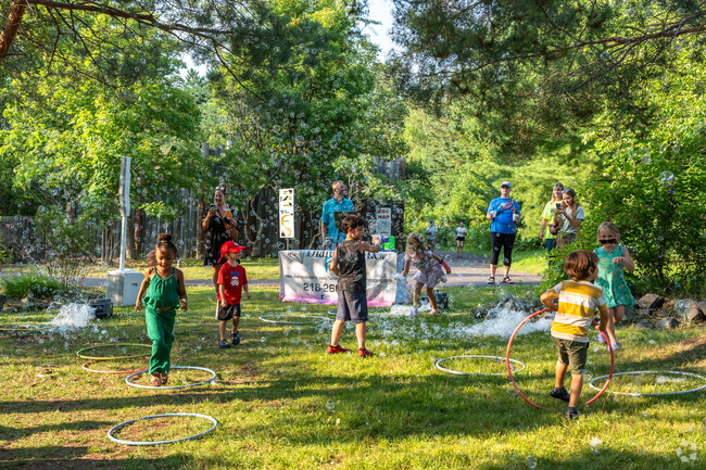 Kids love the music, bubbles and hoola hoops during Zoo La Palooza in Fairmount.