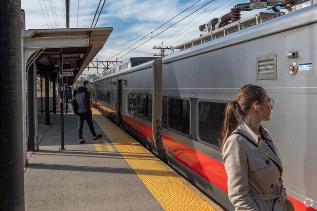 The Greenwich Train Station services North & South community.