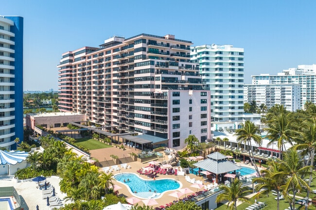 Apartment complex with two pools and a large outdoor entertaining area in Oceanfront.
