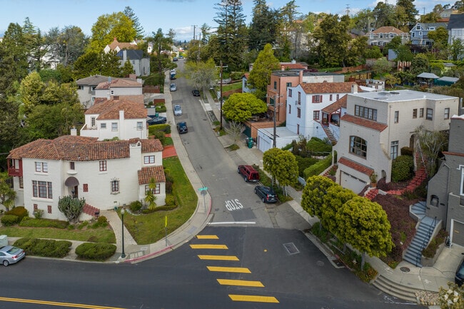 The Crocker Highlands neighborhood is known for its curvy and steep streets.