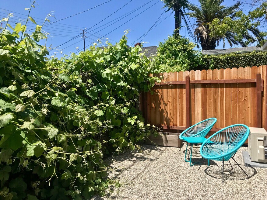 Private west facing patio