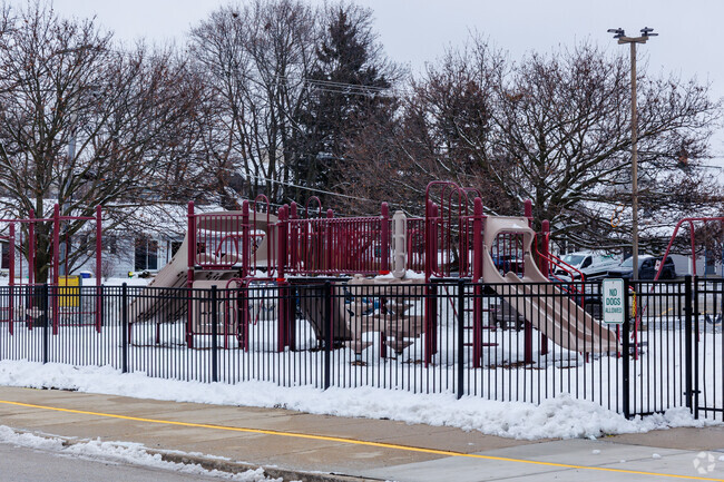 Winfield Primary School includes a fenced in playground.