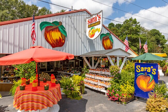 Sara's Fresh Market in Trenton is the spot for fresh peaches in Edgefield county.