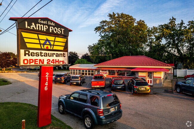 Stop in at the Lamp Post for breakfast in Ellet.
