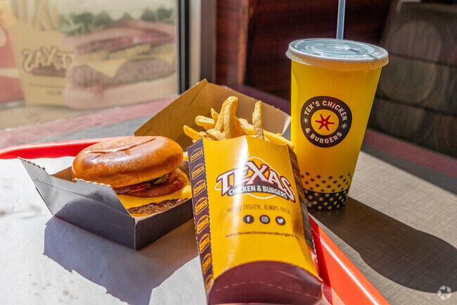 Tex's Chicken and Burgers in Paschall is the perfect place to enjoy a juicy burger.