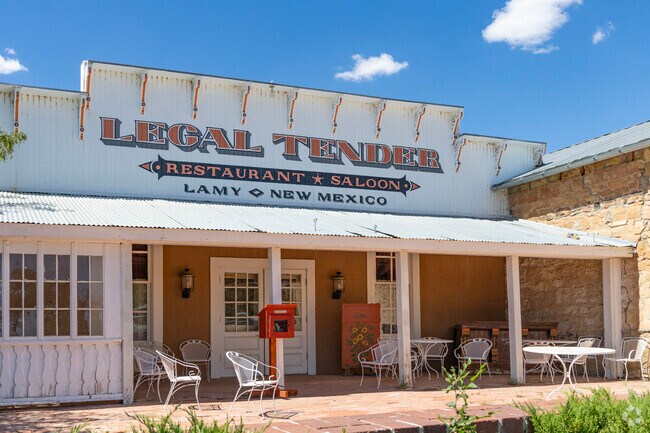 The Legal Tender Saloon and Restaurant in Lamy is a historic landmark in Lamy.