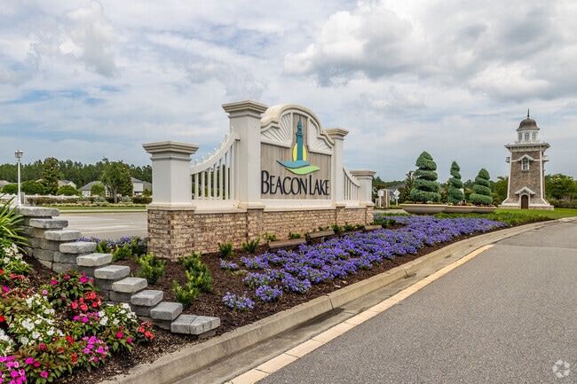 A vibrant and inviting gateway to the beautiful community of Beacon Lake.