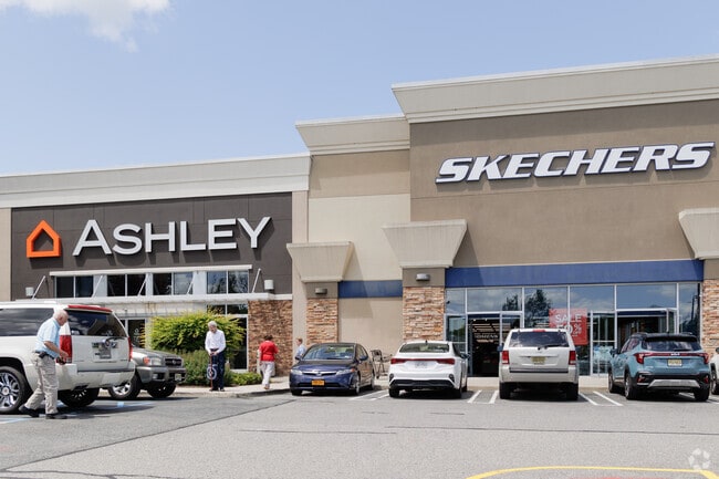 There are many stores along Rt. 17 in Paramus, NJ including the Paramus Plaza Mall.