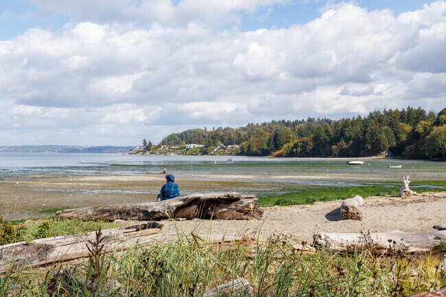 Locals can take in the Puget Sound views at the Dumas Bay Sanctuary,