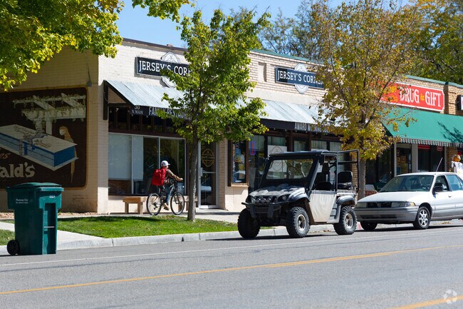 Local shops line Parowan’s Main Street, creating a charming small-town vibe.