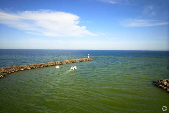 Irondequoit Bay offers boaters easy access to the open waters of Lake Ontario.